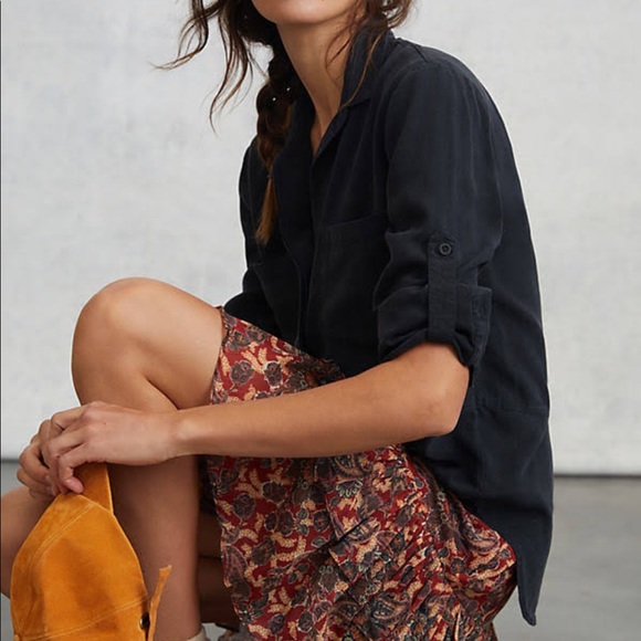 Anthropologie Cloth & Stone Denim Shirt - Picture 2 of 7